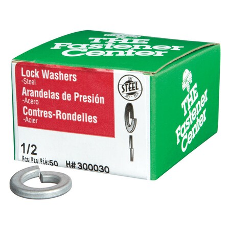 Hillman Split Lock Washer, Steel, Zinc Finish 300030